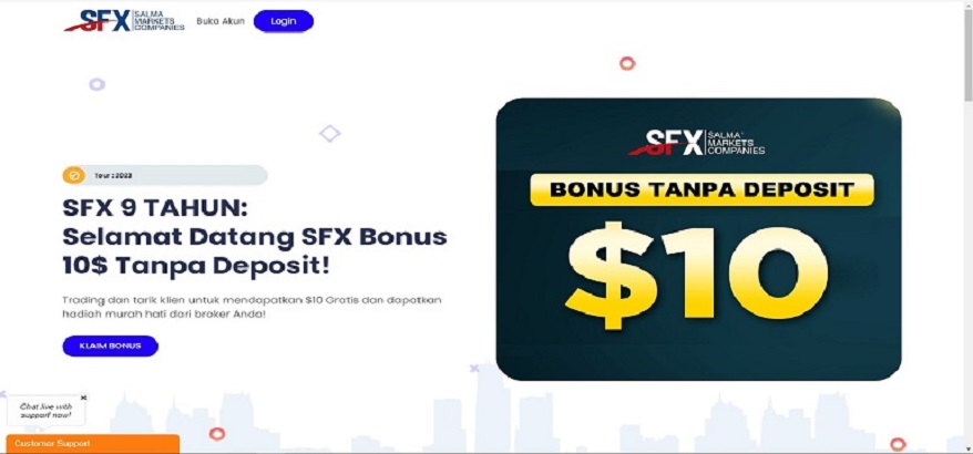 Salma Markets $10 Bonus Forex Tanpa Deposit Indonesia
