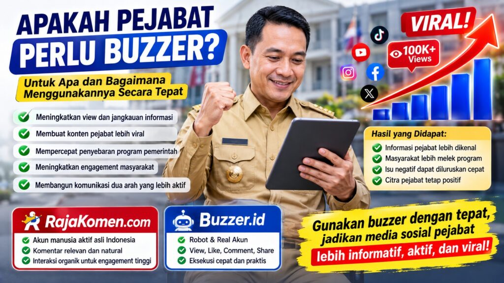 Apakah Pejabat Perlu Buzzer? Untuk Apa, dan Bagaimana Menggunakannya Secara Tepat?